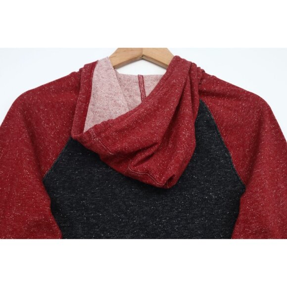 Volcom S/P Women's Knit Hoodie In Black & Red Pit to pit 19 inches Lightweight - Picture 12 of 12